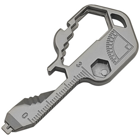 Juego de llaves multiherramienta 24 en 1, llavero multifuncional, llave de acero inoxidable, destornillador de cinturón, pelacables, llave inglesa, abridor de botellas, para deportes al aire libre. (1/5)