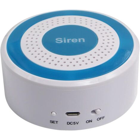 Sirena inalámbrica para interiores, compatible con sistemas de alarma debe estar conectada al sistema central de alarma.
