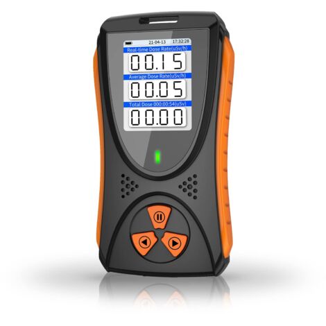 Detector de radiación nuclear Geiger Counter, dosímetro personal de radiación beta, gamma y rayos X, monitor portátil de radiación nuclear en tiempo real con pantalla LCD. (1/5)