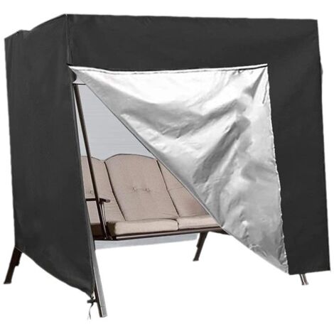 Funda para columpio de exterior, hamaca de 3 plazas, funda para patio, muebles de jardín, funda para silla mecedora, fundas resistentes para muebles de patio, protección para todo tipo de clima.