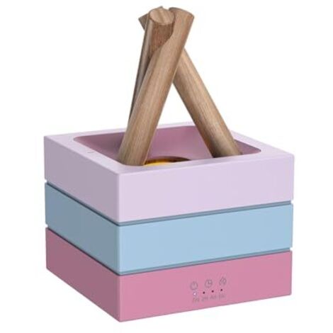 Humidificador de aire - 280 ml - Difusor de fragancias - Recargable - Con luz de colores - Función de temporizador de tres velocidades - Ideal para dormitorio, oficina, sala de estar, regalo de Navida (1/3)
