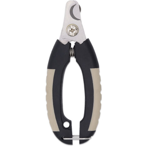 Cortaúñas profesional para perros y gatos medianos y grandes, cuchillas de acero inoxidable, mango ergonómico, máxima seguridad, cuidado de mascotas, color negro. (1/4)