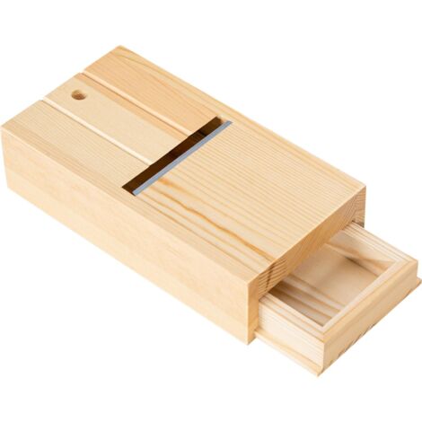 Cepillo de madera para jabón, maquinilla de afeitar para jabón con cuchilla afilada, caja de herramientas para afeitar para la elaboración de jabón artesanal, herramienta de recorte (1/5)