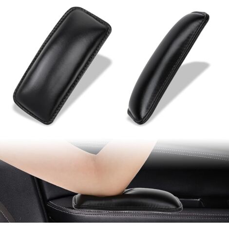Juego de 2 cojines de cuero autoadhesivos para reposabrazos de coche, para reposabrazos de puerta de coche, para interior de coche (1/5)