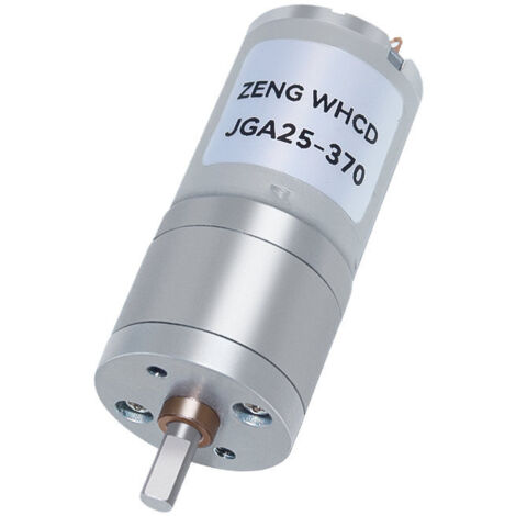 Motorreductor JGA25-370, 12/24 V CC, motorreductor eléctrico, alto par, 5-500 rpm, soporte de montaje, 1 pieza (280 rpm12 V) (1/4)