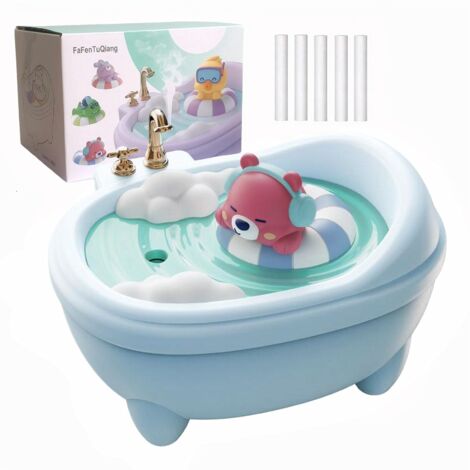 Mini humidificador adorable para dormitorio y oficina, llenado superior de 0,34 L, vapor frío, silencioso, fácil de limpiar, luz de colores, apagado automático (azul). (1/4)