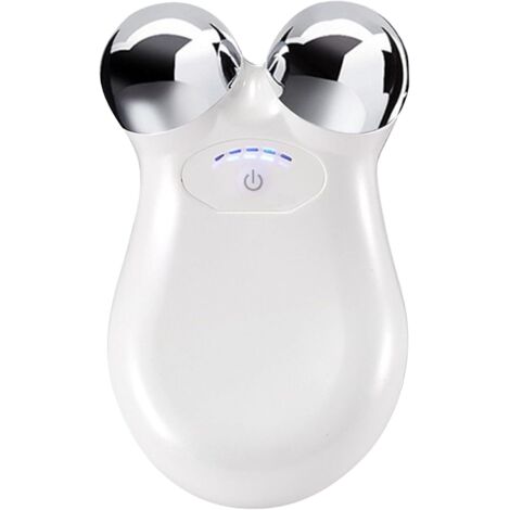 Masajeador facial de microcorriente, dispositivo de belleza, masajeador de rodillos 3D, masaje facial, lifting, reafirmación de la piel, rejuvenecimiento, dispositivo de belleza manual, microcorriente (1/5)