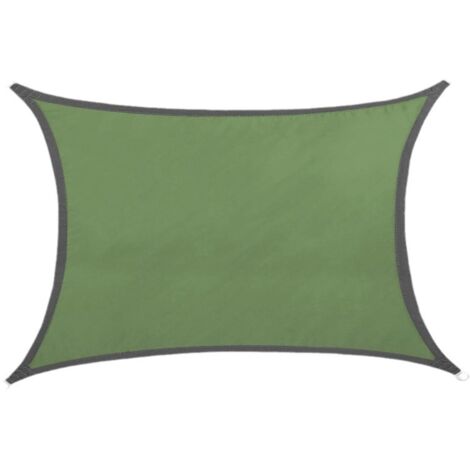 Vela de sombra rectangular impermeable, tela de sombra con protección UV para patio, jardín, terraza, uso exterior, balcón. (1/5)