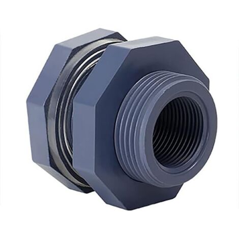 Conector de 5 piezas de 3/4" para tanque de agua para montaje en tabiques de jardín (1/5)