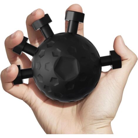 Potenciador de fuerza de dedos, kit de entrenamiento de fuerza de manos, entrenador de agarre, ejercicio de dedos, agarre antideslizante, para ejercicios de fortalecimiento muscular (1/2)