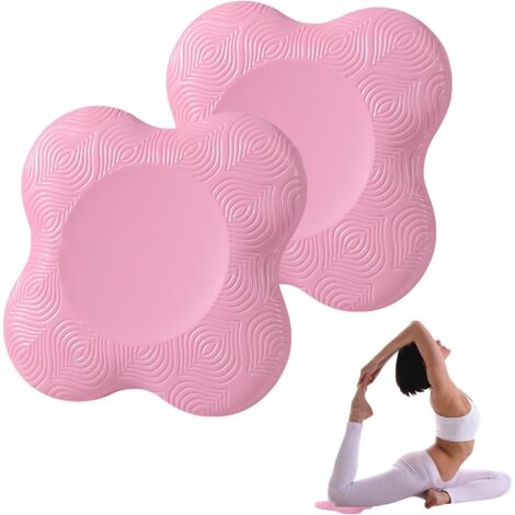 Juego de 2 rodilleras antideslizantes, esterilla deportiva, accesorios de yoga, resistentes al desgaste, protegen rodillas, tobillos, manos y codos, para yoga, gimnasia, pilates y aeróbic. (1/5)
