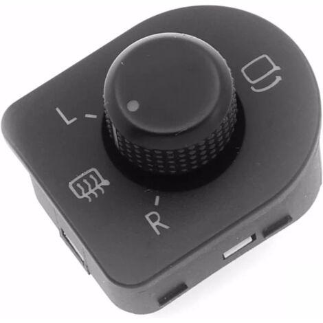 Interruptor de control del espejo eléctrico para Volkswagen Beetle Golf Jetta Passat 1998-2011, reemplazo para el interruptor del espejo exterior del lado del conductor delantero. (1/5)