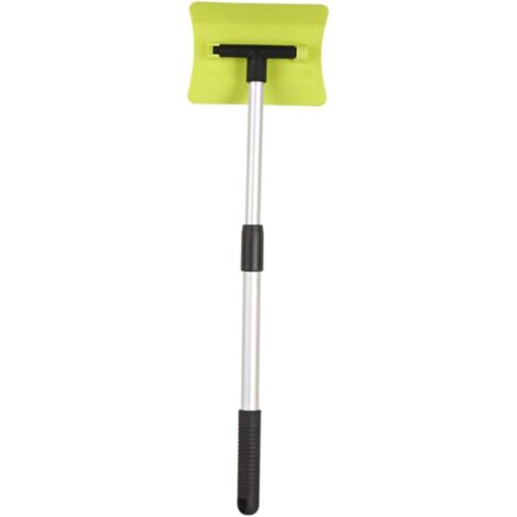 1 pieza de pala rascadora de hielo, escoba telescópica, escoba de espuma para nieve, herramienta descongelante, escoba de nieve extensible, soplador de nieve de aleación de aluminio para invierno