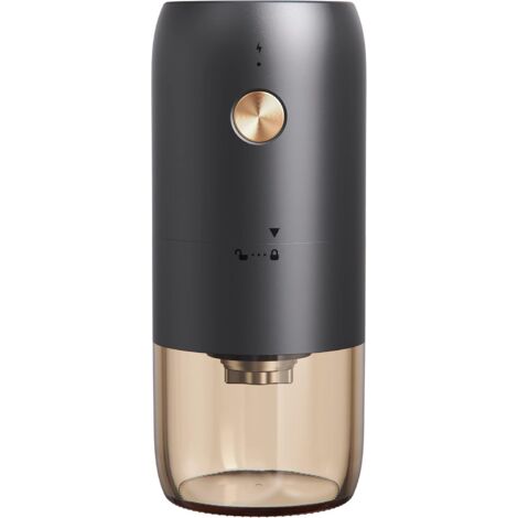 Molinillo de café portátil a pilas con ajustes regulables, capacidad de 35 g, batería recargable de 1500 mAh, muelas cónicas de acero inoxidable para espresso, preparación manual, viajes y acampada. (1/5)