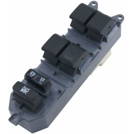 Interruptor de control maestro del regulador de elevalunas eléctrico de repuesto para Toyota Corolla Camry Rav 4 84820-06100, negro (1/5)