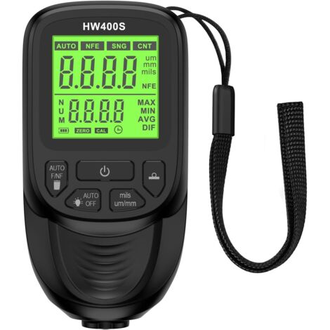 Medidores de espesor de recubrimiento profesionales de 0 a 2000 μm con pantalla LCD - Medidores de pintura digitales (1/5)