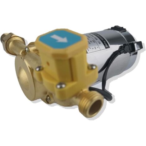 Bomba de refuerzo automática de 150 W, 230 V/50 Hz, caudal de 25 l/min, bomba de agua con interruptor de flujo automático, alcance de 15 m/49 pies para sistema de ducha doméstico - Nazalus