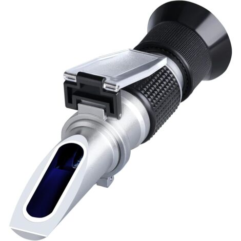Refractómetro Brix 090%, refractómetro portátil para azúcar, medidor Brix de alta precisión con ATC para frutas, bebidas y zumos, miel, sirope de arce, melaza y otras bebidas azucaradas. (1/5)
