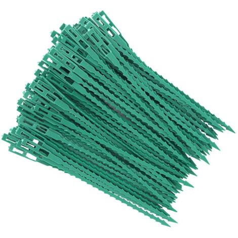 80 clips de soporte para tomateras, soportes para plantas, bridas y soportes ajustables para plantas, bridas de plástico para jardinería y bricolaje.
