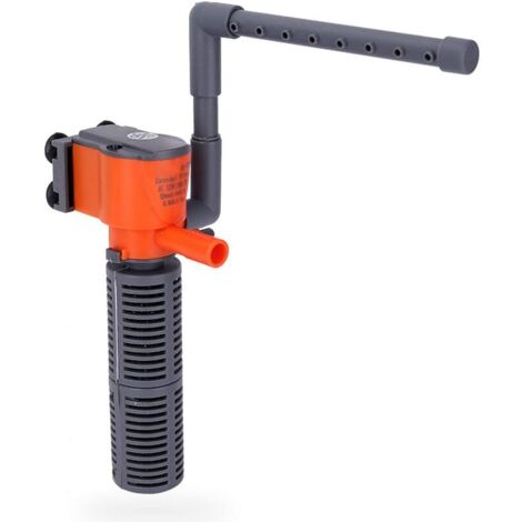 Filtro interno para acuario, nanofiltro de esquina, bomba de agua sumergible 3 en 1 para peceras, de 10 a 60 litros, bomba de filtro interno ajustable de 5 W, apta para acuarios, muy silenciosa. (1/5)