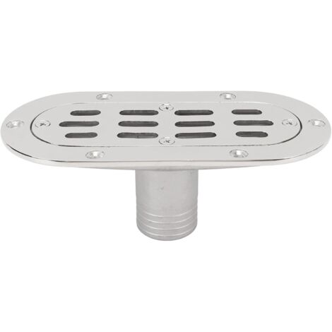 Juego de 2 desagües de suelo, de acero inoxidable 316, desagües de ducha antiobstrucción, acabado pulido espejo, ideales para barcos, yates y baños.
