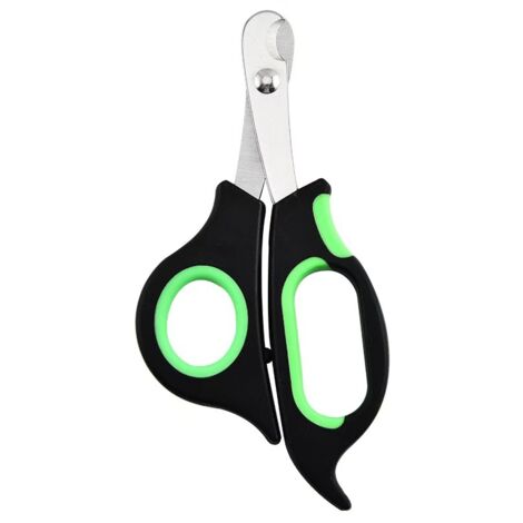 Cortaúñas para mascotas de acero inoxidable, color verde. (1/5)