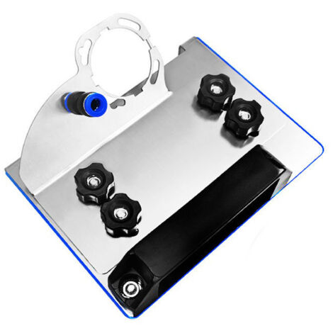 Soporte para amoladora angular de 45° con alfombrilla antideslizante, ajustable para amoladoras tipo 100, herramienta para biselar azulejos, cerámica y piedra, accesorios para amoladoras angulares. (1/5)