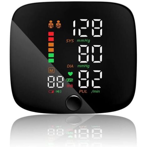 Monitor de presión arterial de muñeca - Monitor de presión arterial digital con pantalla LED - Brazalete ajustable (13,5 cm-19,5 cm), memoria para 2 usuarios - Memoria para 99 lecturas (1/5)