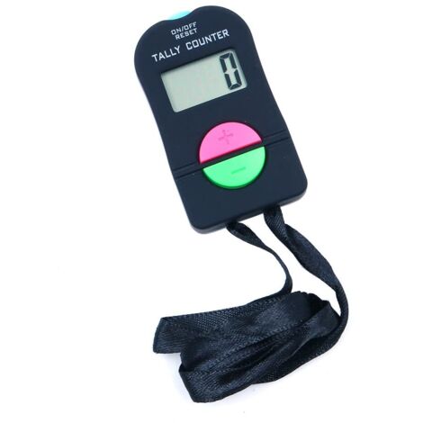 Contador manual digital para sumar y restar funciones electrónicas con un clic, pequeño contador deportivo (1/5)