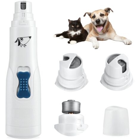 Cortauñas para perros, cortauñas silencioso para mascotas, lima de uñas eléctrica para perros, bajo nivel de ruido, cortauñas para gatos y perros, baja vibración, aseo canino (1/5)