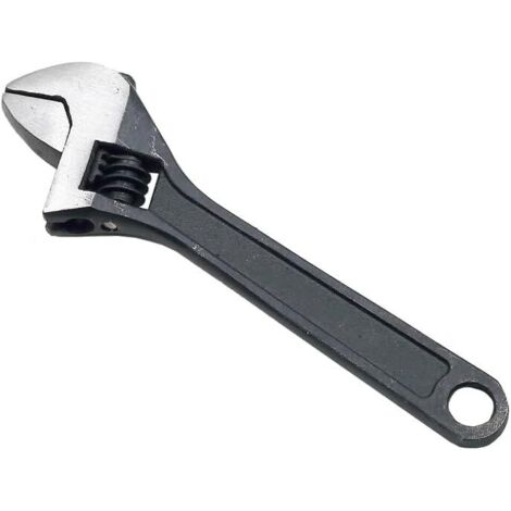 Llave inglesa pequeña ajustable antideslizante para reparación y mantenimiento - 100 mm - Negra (1/4)