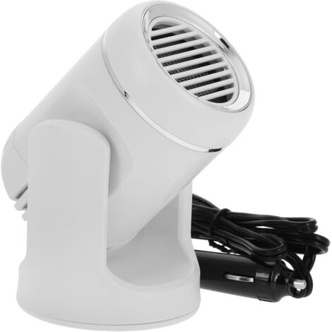 Calefactor giratorio para coche para descongelar y enfriar, ventilador portátil con calefacción y aire acondicionado para parabrisas e interior, ajustable (1/5)