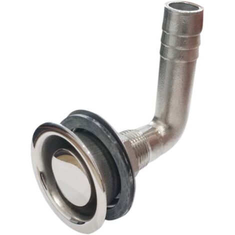 Ventilación universal de 90° para tanque de combustible de acero inoxidable 316 de grado marino con accesorios de montaje para manguera de 5/8 de pulgada. (1/5)