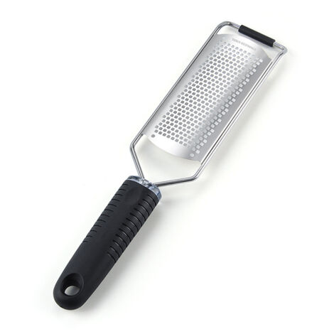 Rallador manual de queso y cítricos, rallador de acero inoxidable afilado de primera calidad, ideal para parmesano, quesos duros, jengibre y chocolate. (1/5)