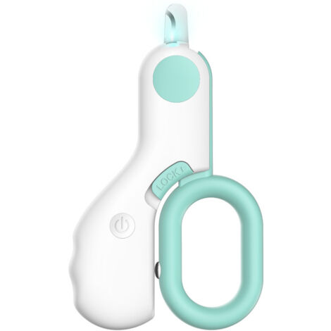 Cortaúñas para gatos y perros pequeños con luz LED de doble modo para el cuidado de las uñas de las mascotas. (1/5)
