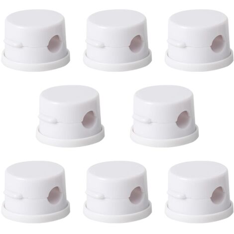 Clips para cables, organizador de cables magnético con clips magnéticos autoadhesivos, soporte para cables que oculta un soporte para teléfono para coche, oficina, hogar, blanco (1/5)