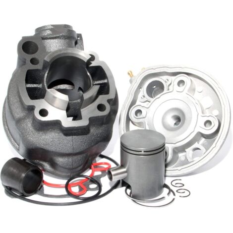 Kit de cilindro 50 de hierro fundido para culata AM6, pistón bisegmento, tipo original, para todos los modelos de motocicletas Minarelli MBK Xlimit Xpower DT RS XP6-XPS Beta Rieju TZR Sherco