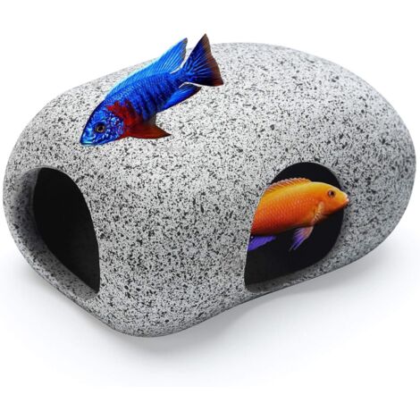 Rocas para acuario para que los peces se reproduzcan, jueguen y descansen, pequeñas piedras decorativas de cerámica para acuario. (1/5)