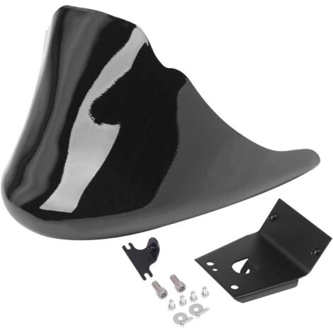 Spoiler delantero negro para motocicleta, guardabarros, deflector de aire, visera, compatible con Harley XL Sportster 883 1200. (1/5)