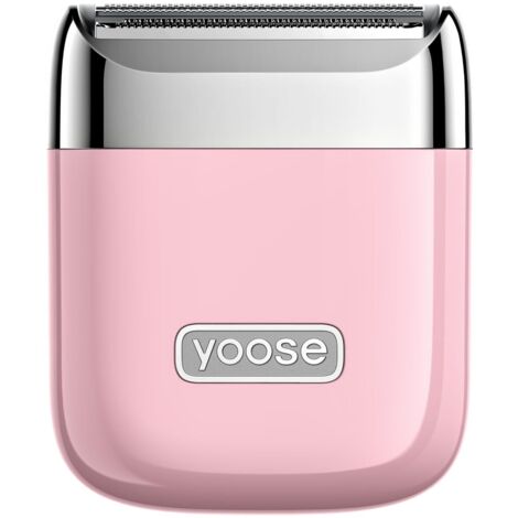 Mini depiladora eléctrica para mujer, recortadora de bikini eléctrica inalámbrica recargable, resistente al agua IPX7, color rosa. (1/5)