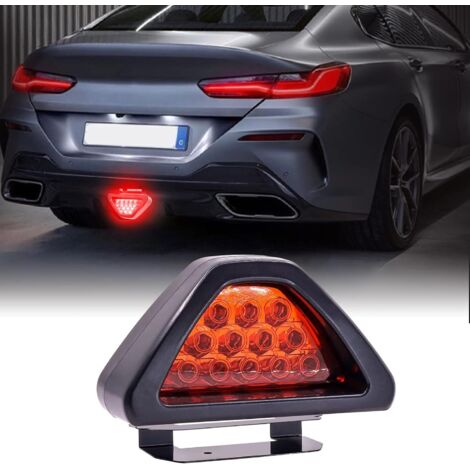 Tercera luz de freno LED, luz trasera, luz de posición alta, luz estroboscópica de advertencia universal para vehículos (coche, camión, remolque, barco, motocicleta), 1 unidad. (1/5)