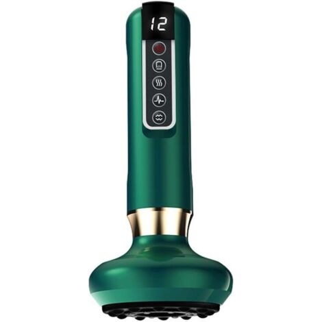 Kit de terapia de ventosas eléctricas inteligentes - Dispositivo de masaje Green Aqua, dispositivo de belleza, ventosas anticelulíticas, Gua Sha adelgazante para la salud (1/5)
