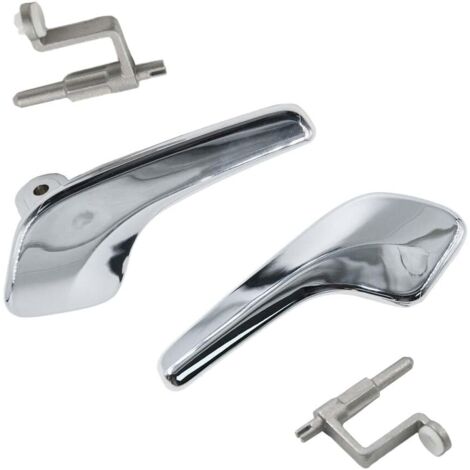 1 par de manijas de puerta interior delantera izquierda y derecha cromadas compatibles con Opel Corsa D 2006-2014 13297813+13297814 (1/5)