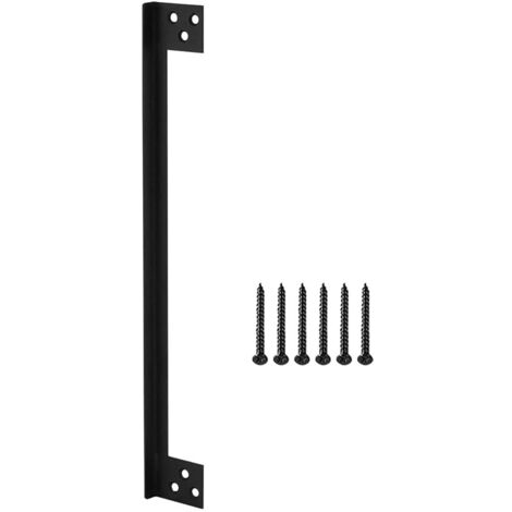Placa protectora para pestillo de puerta, protección de seguridad para puertas que se abren hacia afuera, cubierta de placa protectora de acero para pestillo (11 pulgadas)