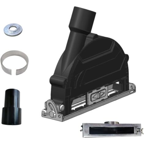 Colector de polvo para amoladoras angulares de 100-135 mm, cubierta industrial para herramientas de corte y rectificado, colector de polvo para amoladora angular (1/5)