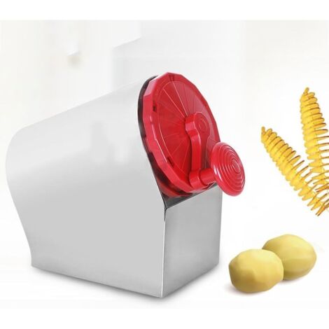 Cortador de patatas manual 3 en 1, cortador de patatas en espiral, cortador de patatas giratorio, cortador giratorio en espiral más grueso, cortador de verduras y frutas. (1/5)