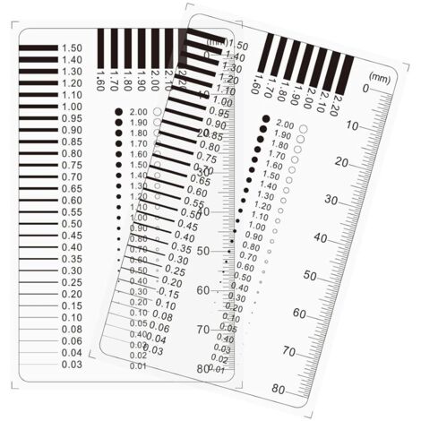 Indicador de grietas, regla para grietas, monitor de grietas, medidor de ancho de grietas, medidor de grietas para medidores de grietas, medidor de ancho de grietas para hormigón, medidor de espesor f