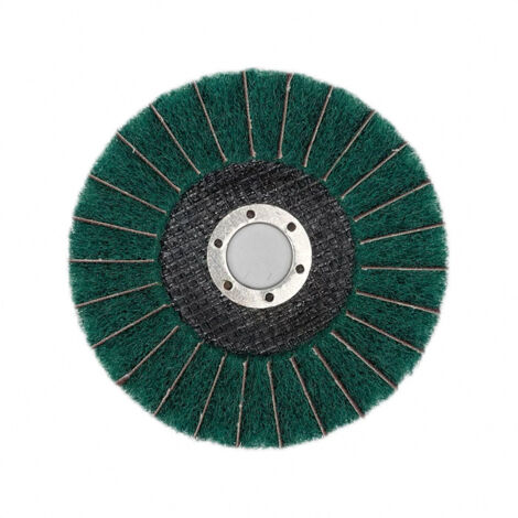 Juego de 5 discos de pulido de láminas de nailon, 125 mm x 22 mm, grano 120, disco de fibra abrasiva, ruedas de pulido para amoladora angular (1/4)
