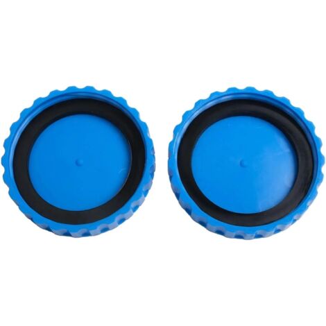 Juego de 2 tapones impermeables para boquillas de piscina, ideales para el mantenimiento de la piscina, con fácil instalación y cierre hermético para el invierno.