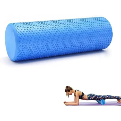 Rodillo de masaje de espuma, ideal para masajear puntos de tensión en la espalda, el cuello y las piernas durante el entrenamiento fascial con un rodillo de gimnasio. Apto para hombres y mujeres. 45 x (1/5)